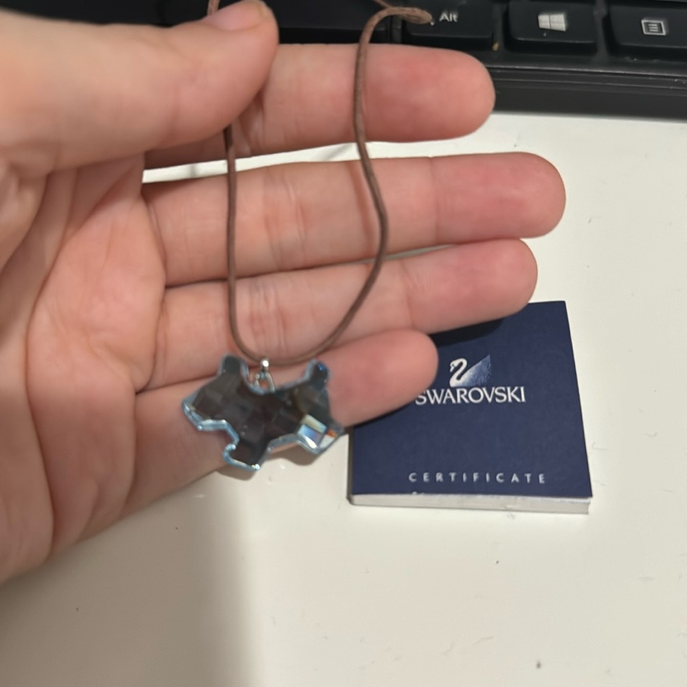 Swarovski dog necklace